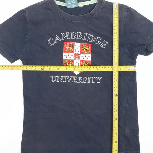 Cambridge University Boys Blue Cotton Logo T-Shirt 11-12 Years