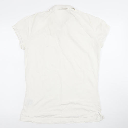 Tommy Hilfiger Men's White Stretch Cotton Polo Shirt Size L