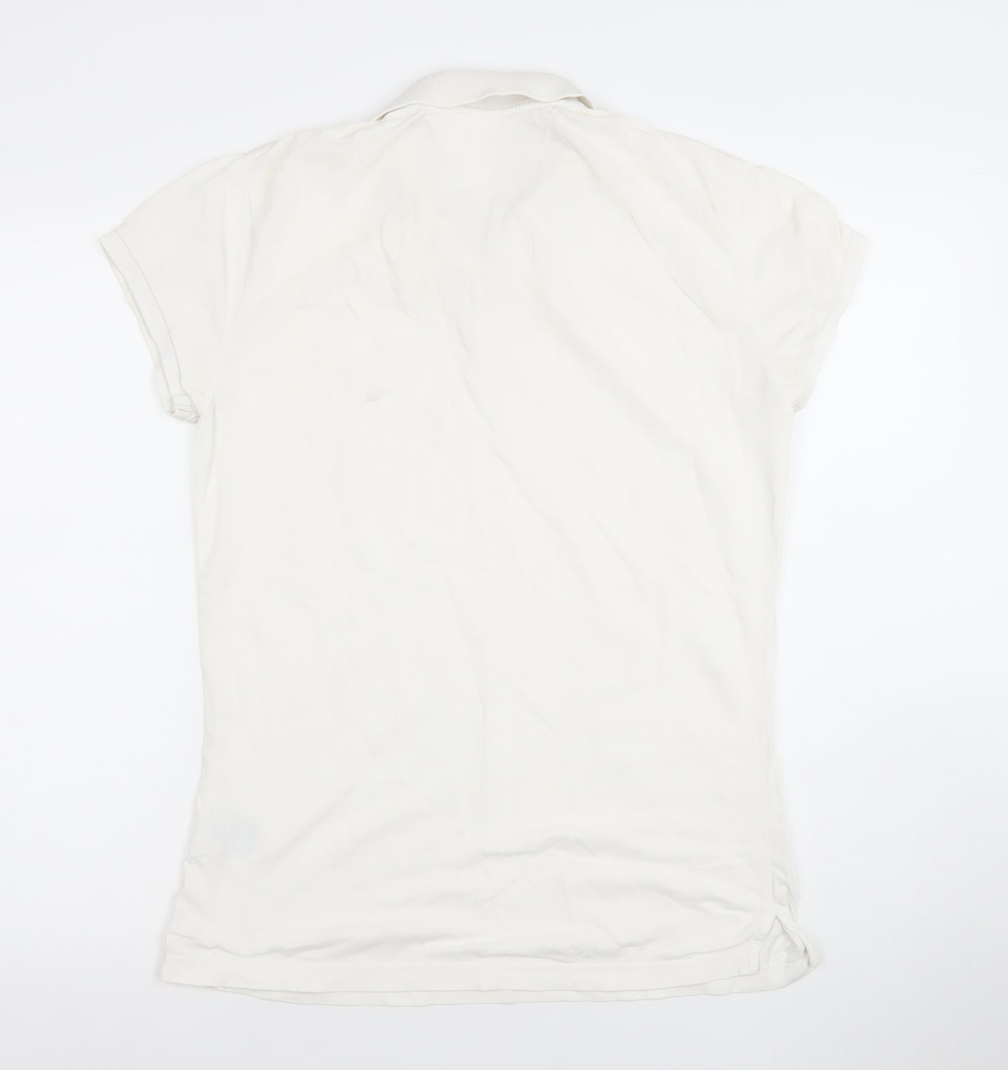Tommy Hilfiger Men's White Stretch Cotton Polo Shirt Size L