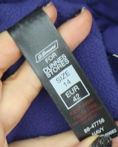 St. Bernard for Dunnes Stores Women's Blue Size 14 Hooded Parka Jacket