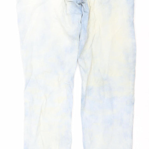 Pull & Bear Men's Blue Slim Fit Acid Wash Denim Jeans 30W Straight Leg