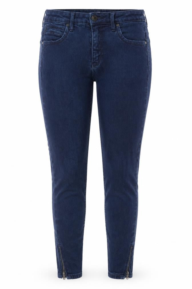 Front view of Only Women's Blue Skinny Stretch Denim Jeans M 30in