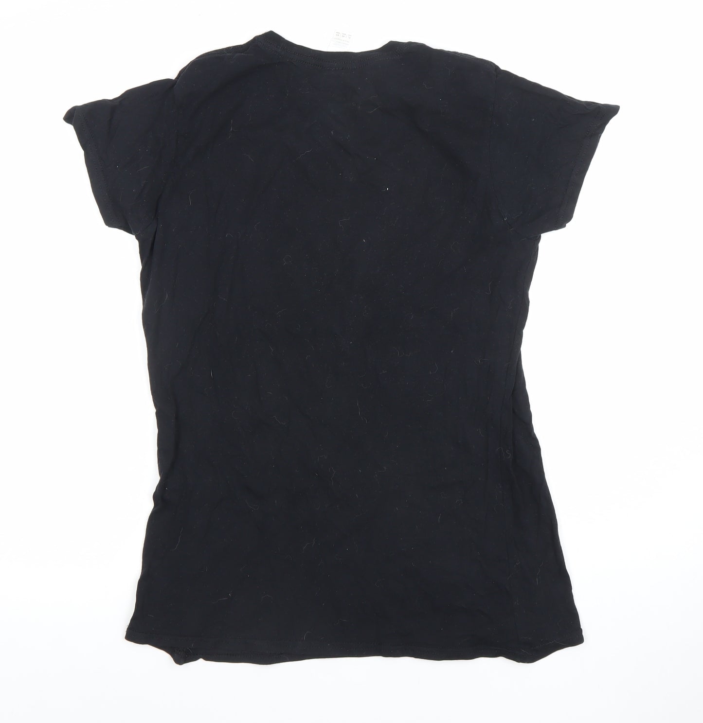 Gildan Womens Black XL Cotton Crew Neck Short Sleeve Graphic T-Shirt
