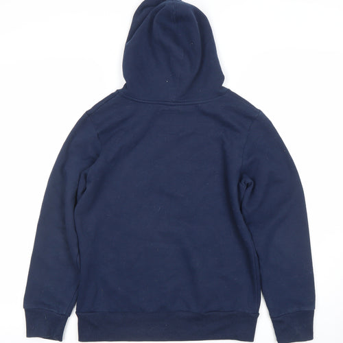 Levi's Boys Navy Blue Pullover Hoodie 12 Years Cotton Blend Logo Sweatshirt