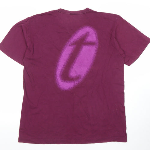 Warner Bros Studio Store Tweety Purple Graphic Men's Large Cotton T-Shirt