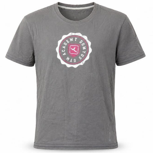 Domyos Men's Grey Crew Neck Gym Academy Graphic T-Shirt Medium