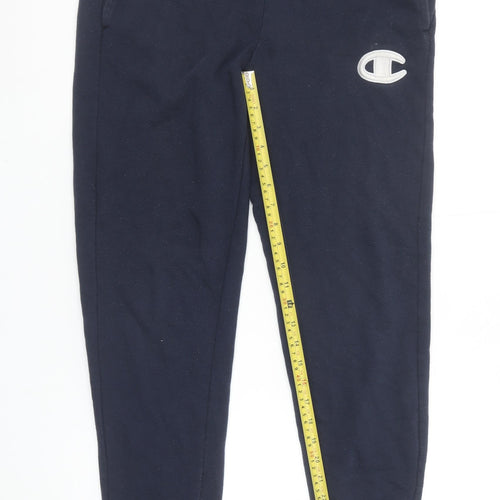 Champion Men's Blue Jogger Sweatpants Small Regular Fit Fleece