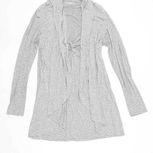 Wallis Women's Grey Long Sleeve Jersey Tunic Top M