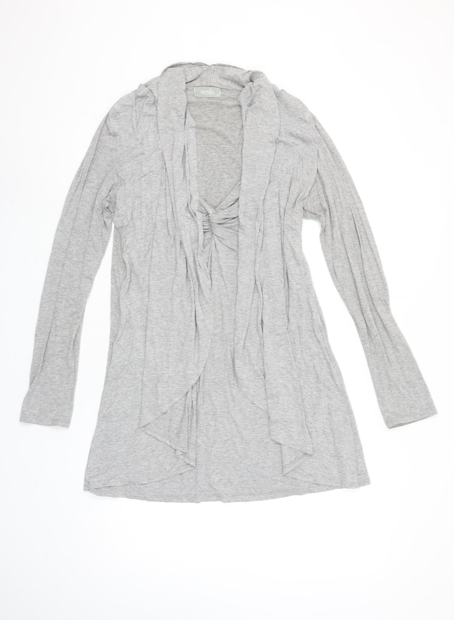 Wallis Women's Grey Long Sleeve Jersey Tunic Top M