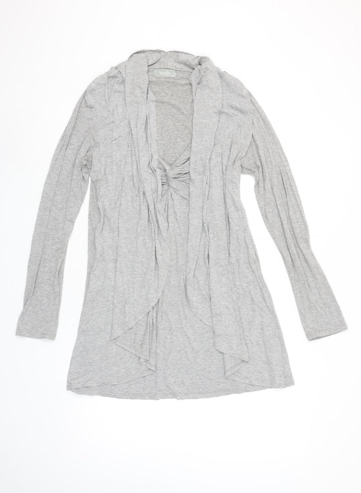 Wallis Women's Grey Long Sleeve Jersey Tunic Top M
