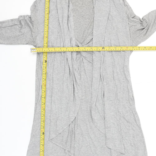 Wallis Women's Grey Long Sleeve Jersey Tunic Top M