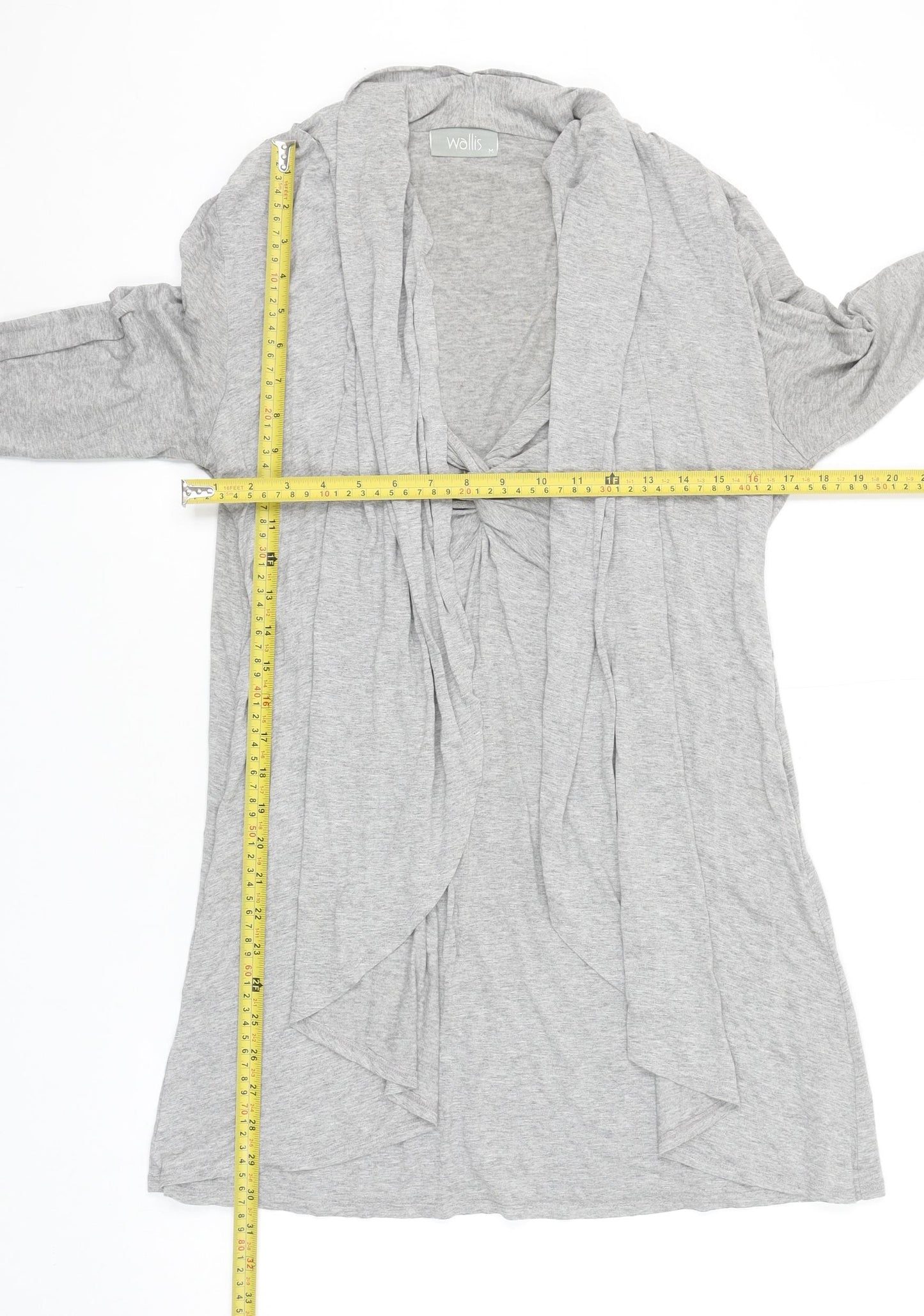 Wallis Women's Grey Long Sleeve Jersey Tunic Top M