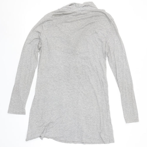 Wallis Women's Grey Long Sleeve Jersey Tunic Top M