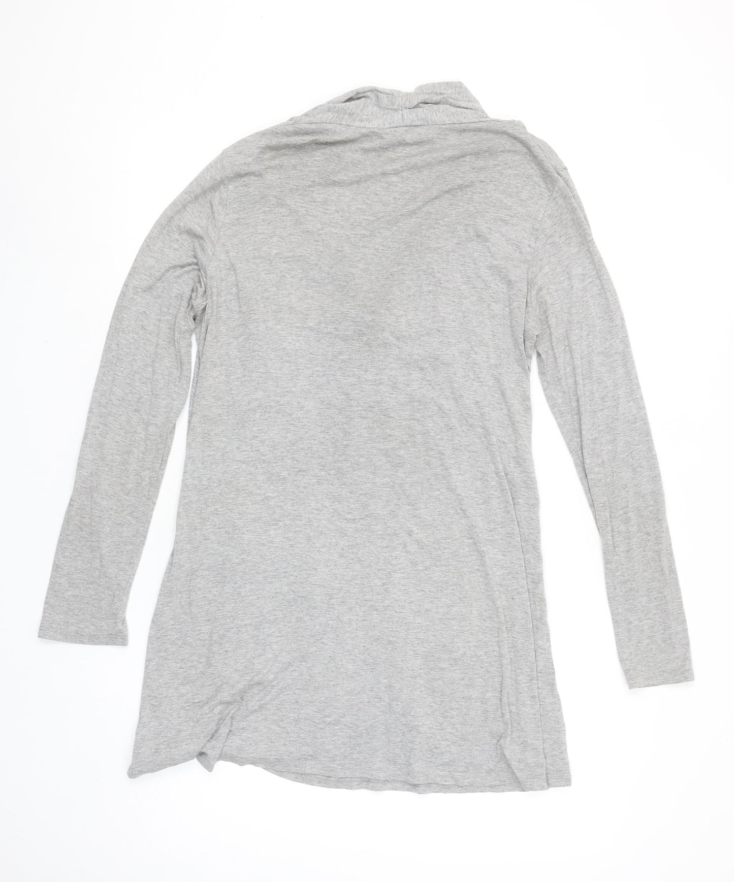 Wallis Women's Grey Long Sleeve Jersey Tunic Top M