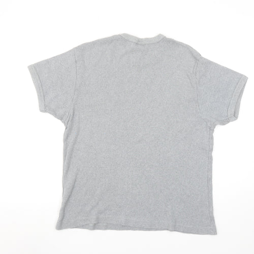 GAP Womens Grey Cotton Short Sleeve Basic Crew Neck T-Shirt Size L