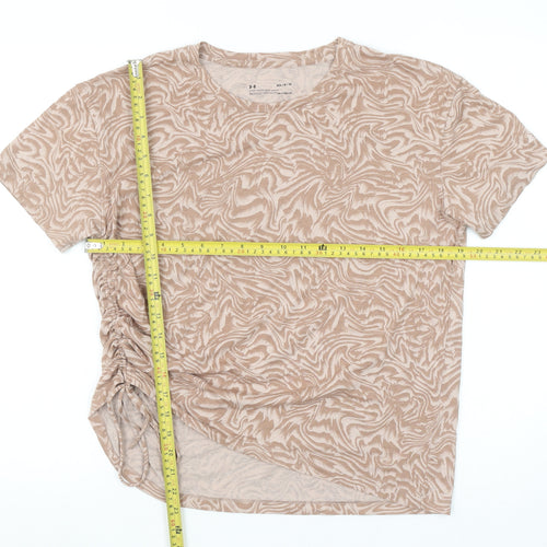 Under Armour Women's Beige HeatGear T-Shirt M Short Sleeve