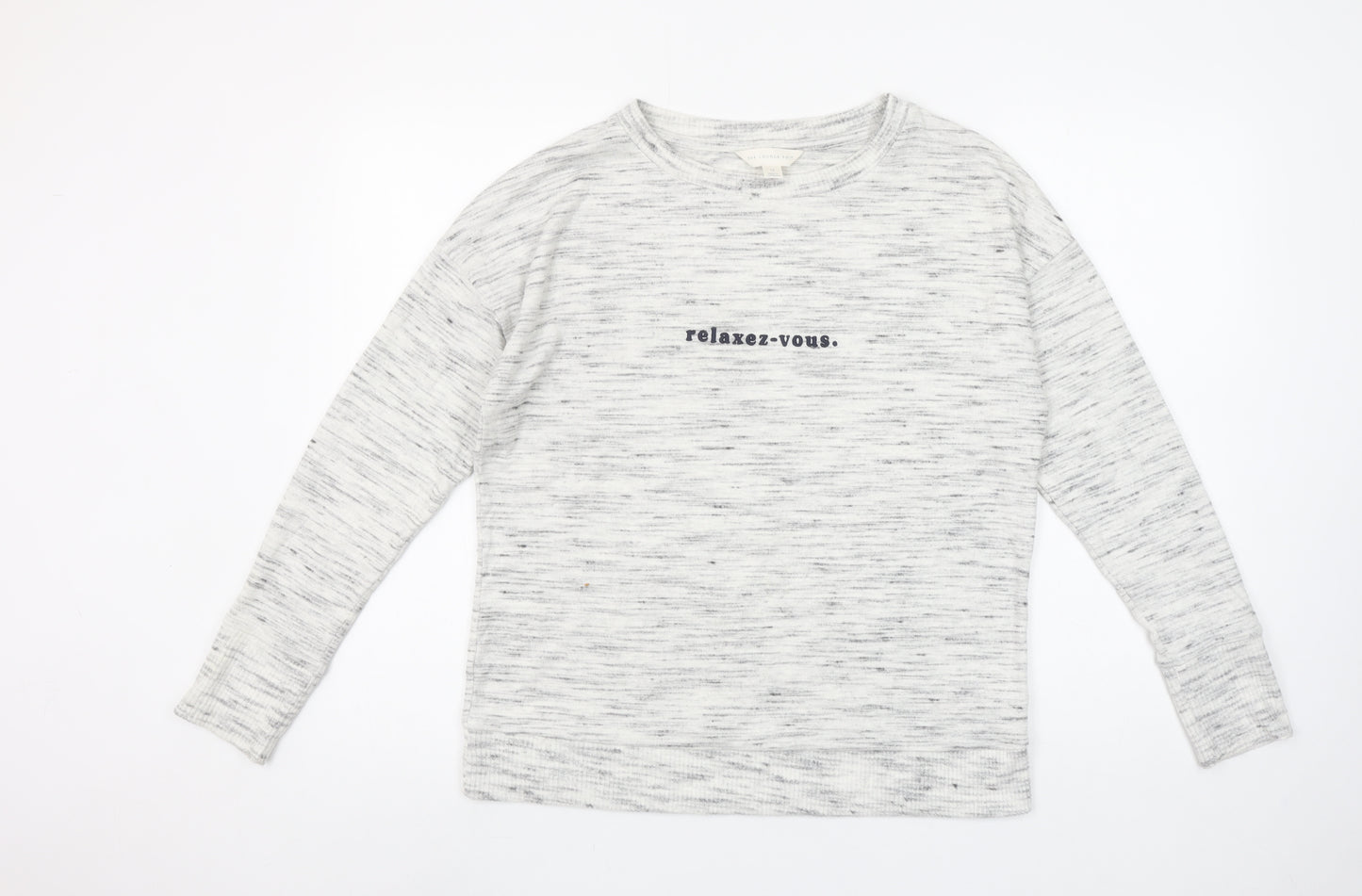 Marks and Spencer Women’s Grey Long Sleeve Relaxez-Vous T-Shirt Size 10