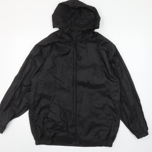 Arctic Storm Men Black S Hooded Windbreaker Jacket Lightweight