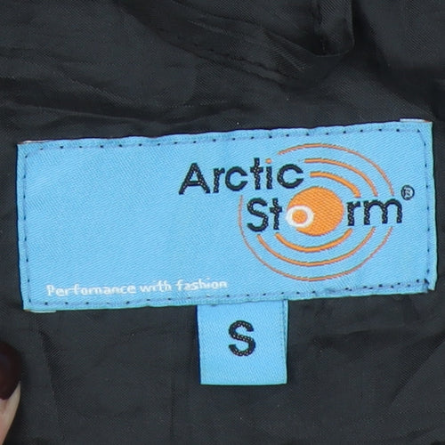 Arctic Storm Men Black S Hooded Windbreaker Jacket Lightweight