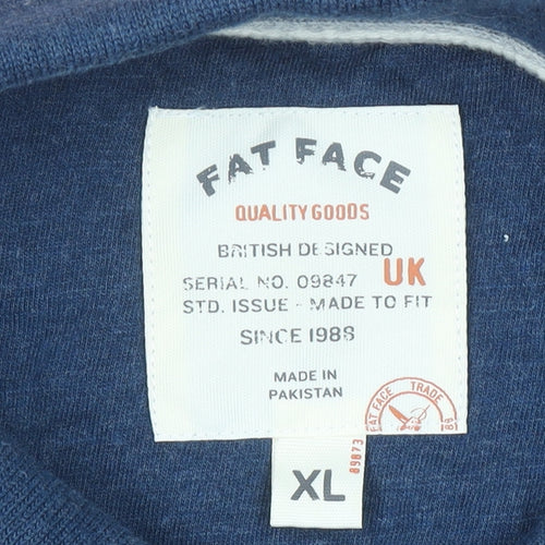 Fat Face Men's Multicoloured XL Colourblock Cotton Polo Shirt