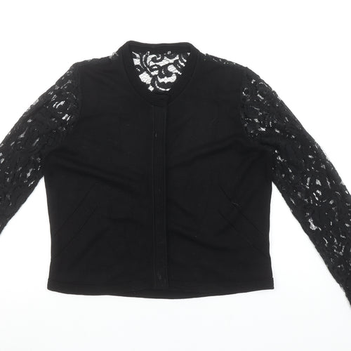 Marks and Spencer Women’s Black Lace Sleeve Cardigan Size 12