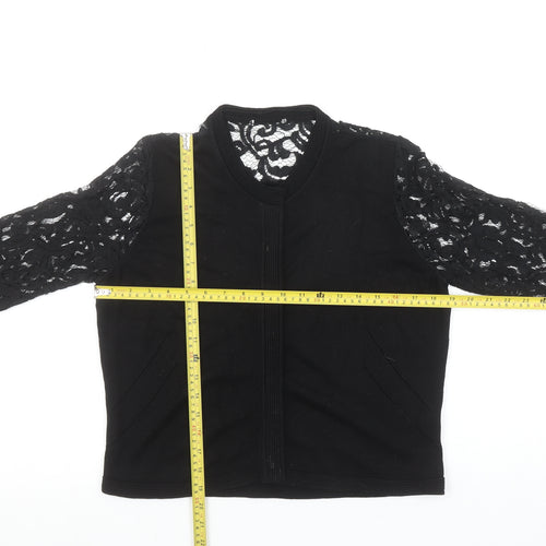 Marks and Spencer Women’s Black Lace Sleeve Cardigan Size 12