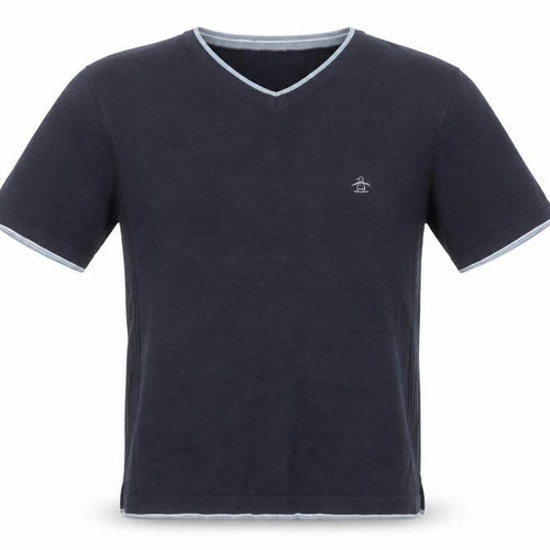 Grand Slam Men's Black V-Neck Short Sleeve T-Shirt Medium