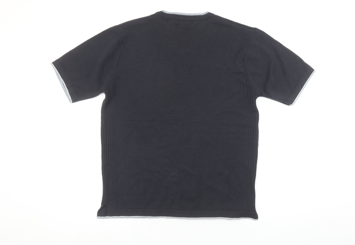 Grand Slam Men's Black V-Neck Short Sleeve T-Shirt Medium