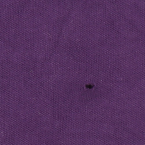 Tommy Hilfiger Women's Purple Cotton Polo Shirt L Short Sleeve Casual