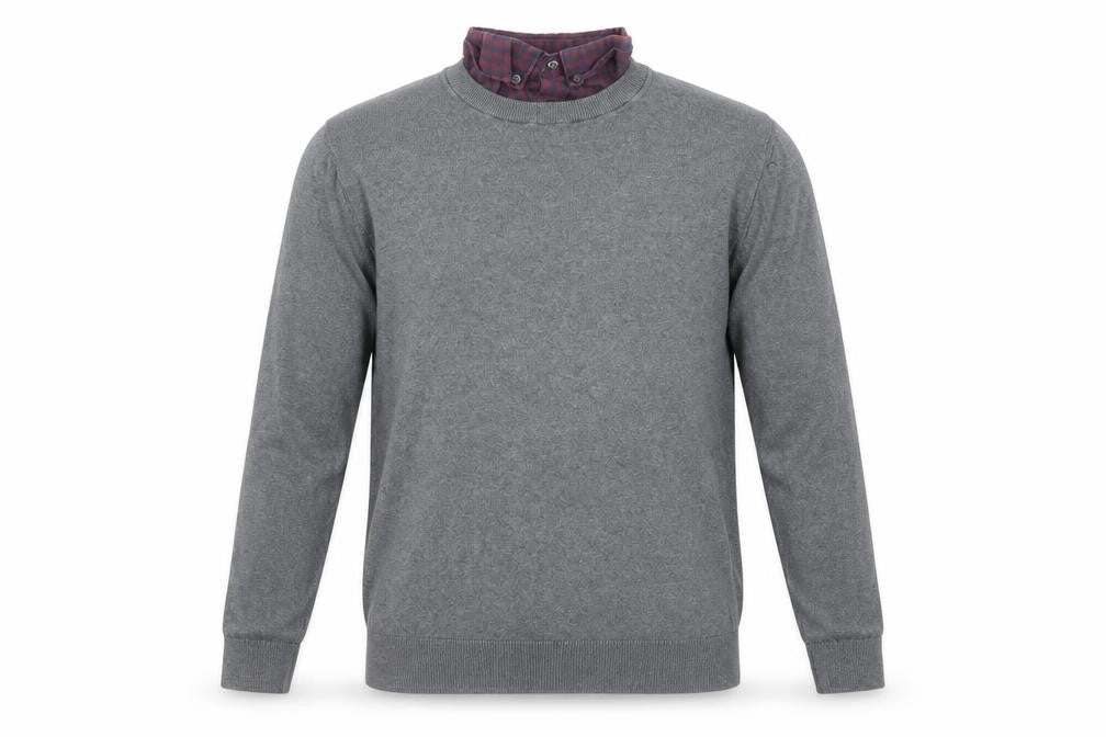 Next Men’s Grey Wool Cotton Crew Neck Pullover Jumper M