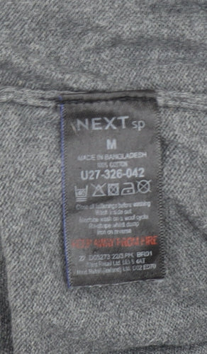 Next Men’s Grey Wool Cotton Crew Neck Pullover Jumper M