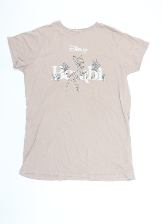 Primark Disney Bambi Beige Women's M T-Shirt Nightshirt