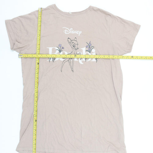 Primark Disney Bambi Beige Women's M T-Shirt Nightshirt