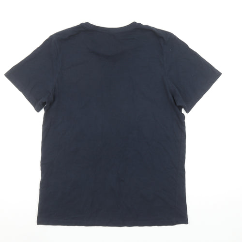 Jack & Jones Boys Blue 16 Years Graphic Print Cotton T-Shirt