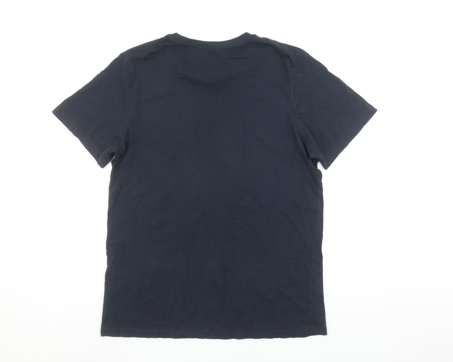 Jack & Jones Boys Blue 16 Years Graphic Print Cotton T-Shirt