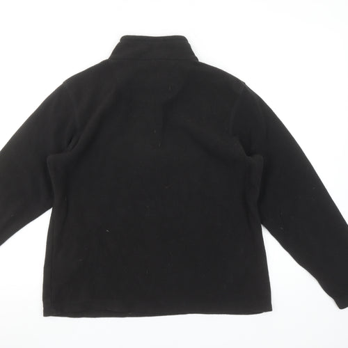 Regatta Women Black Fleece Half Zip Pullover Sweatshirt UK 8