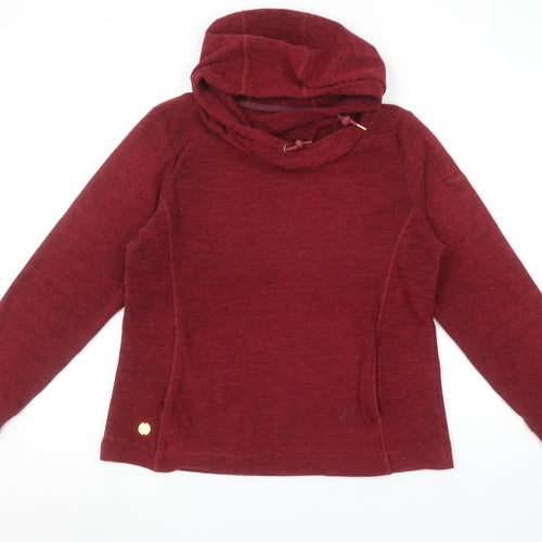 Regatta Women’s Red Hoodie Size 12 Pullover Long Sleeve Outdoor Hooded Sweatshirt