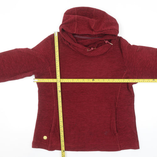 Regatta Women’s Red Hoodie Size 12 Pullover Long Sleeve Outdoor Hooded Sweatshirt