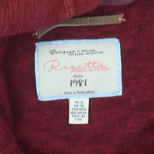 Regatta Women’s Red Hoodie Size 12 Pullover Long Sleeve Outdoor Hooded Sweatshirt