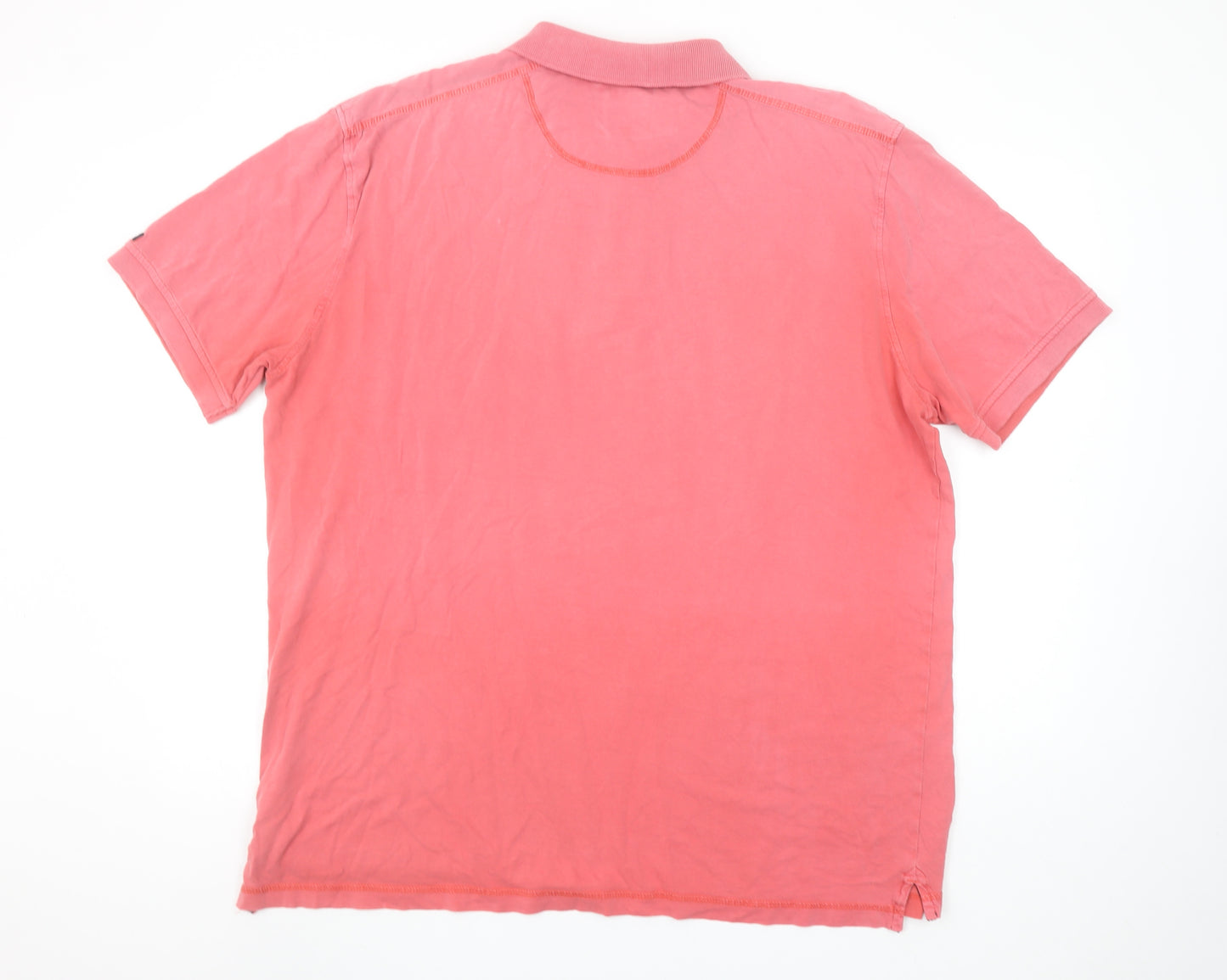 Gaz Man Men's Pink XL Short Sleeve Cotton Polo Shirt