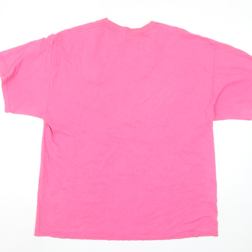 M&O Knits Womens Pink Minnie 1928 Florida Cotton T-Shirt XL