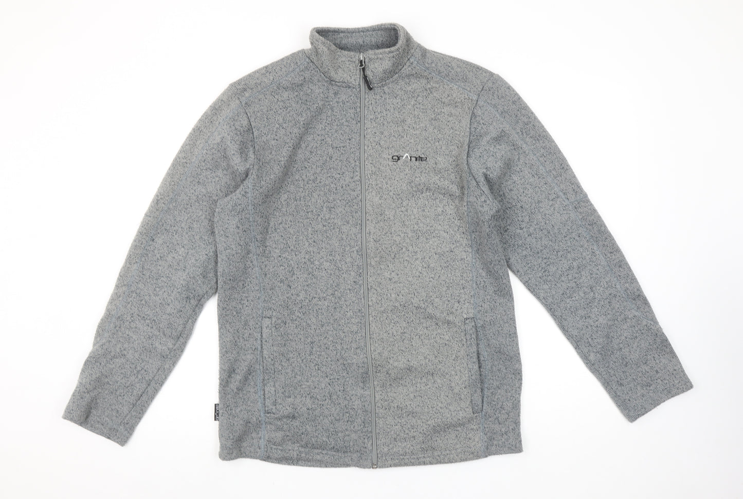 Granite Outdoors Men's Grey Fleece Full Zip Jacket Size S