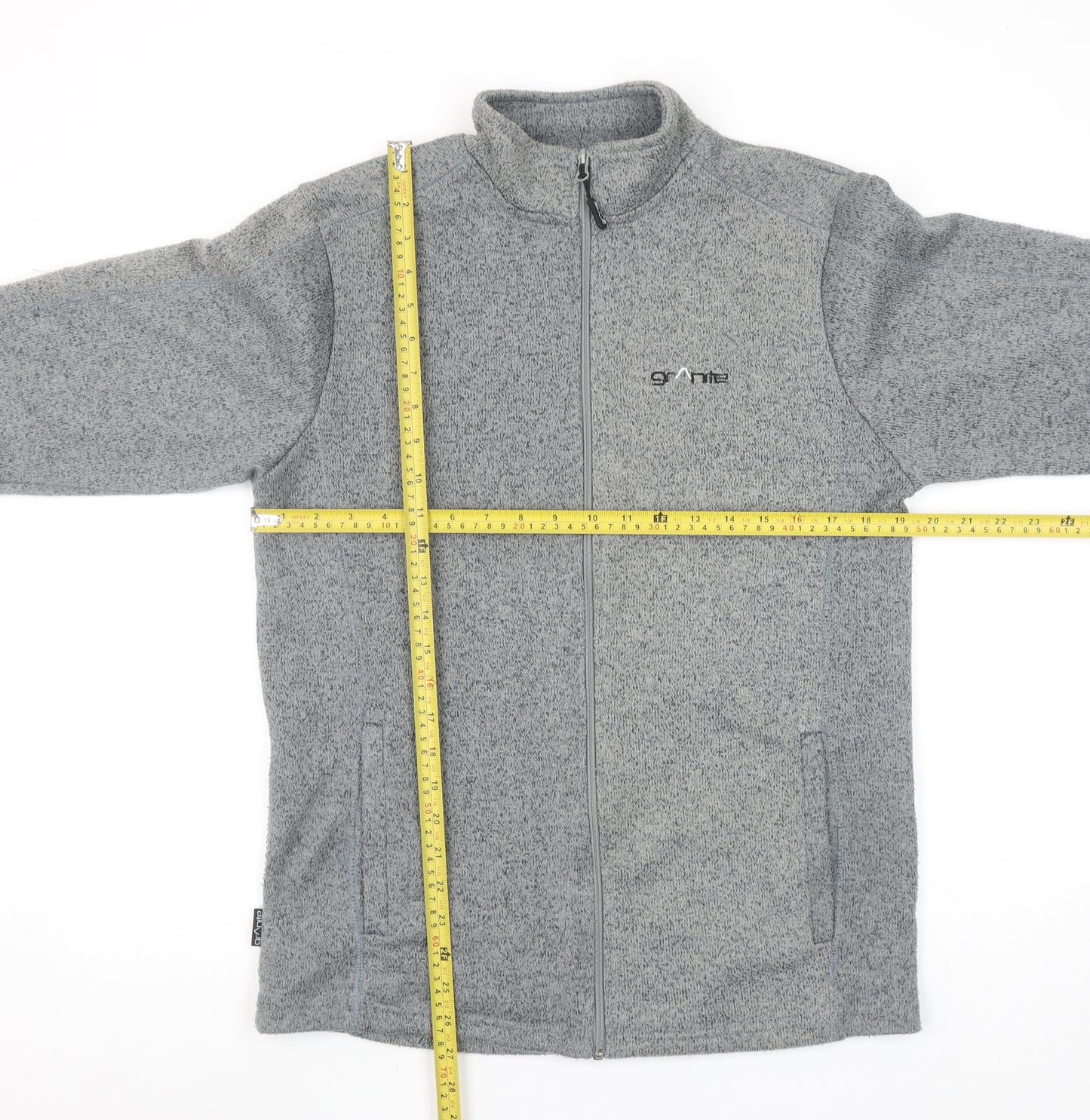 Granite Outdoors Men's Grey Fleece Full Zip Jacket Size S