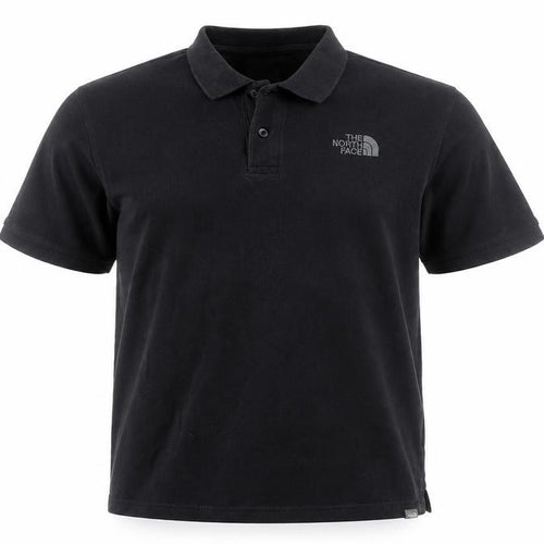 The North Face Men's Black Cotton Polo Shirt Size M Regular Fit