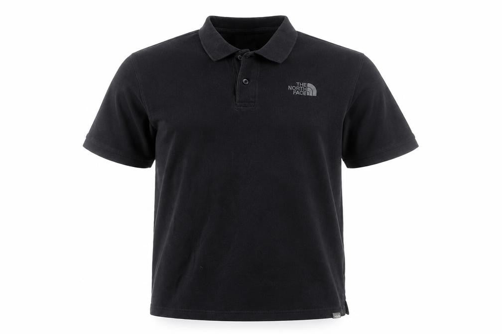 The North Face Men's Black Cotton Polo Shirt Size M Regular Fit