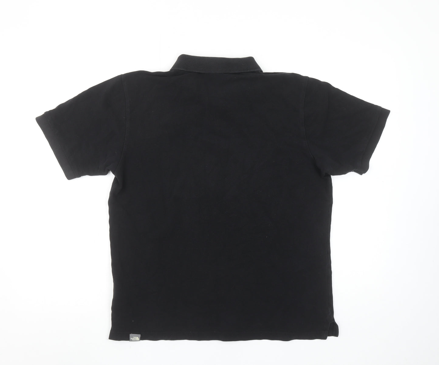 The North Face Men's Black Cotton Polo Shirt Size M Regular Fit