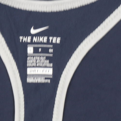 Nike Women Blue FFF Racerback Tank Top Size S Sports Activewear