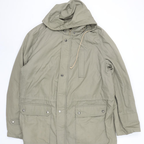 Rikson Touring Men’s Green Parka Jacket Size 54 Regular Fit Hooded