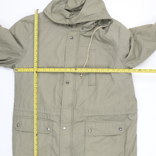 Rikson Touring Men’s Green Parka Jacket Size 54 Regular Fit Hooded