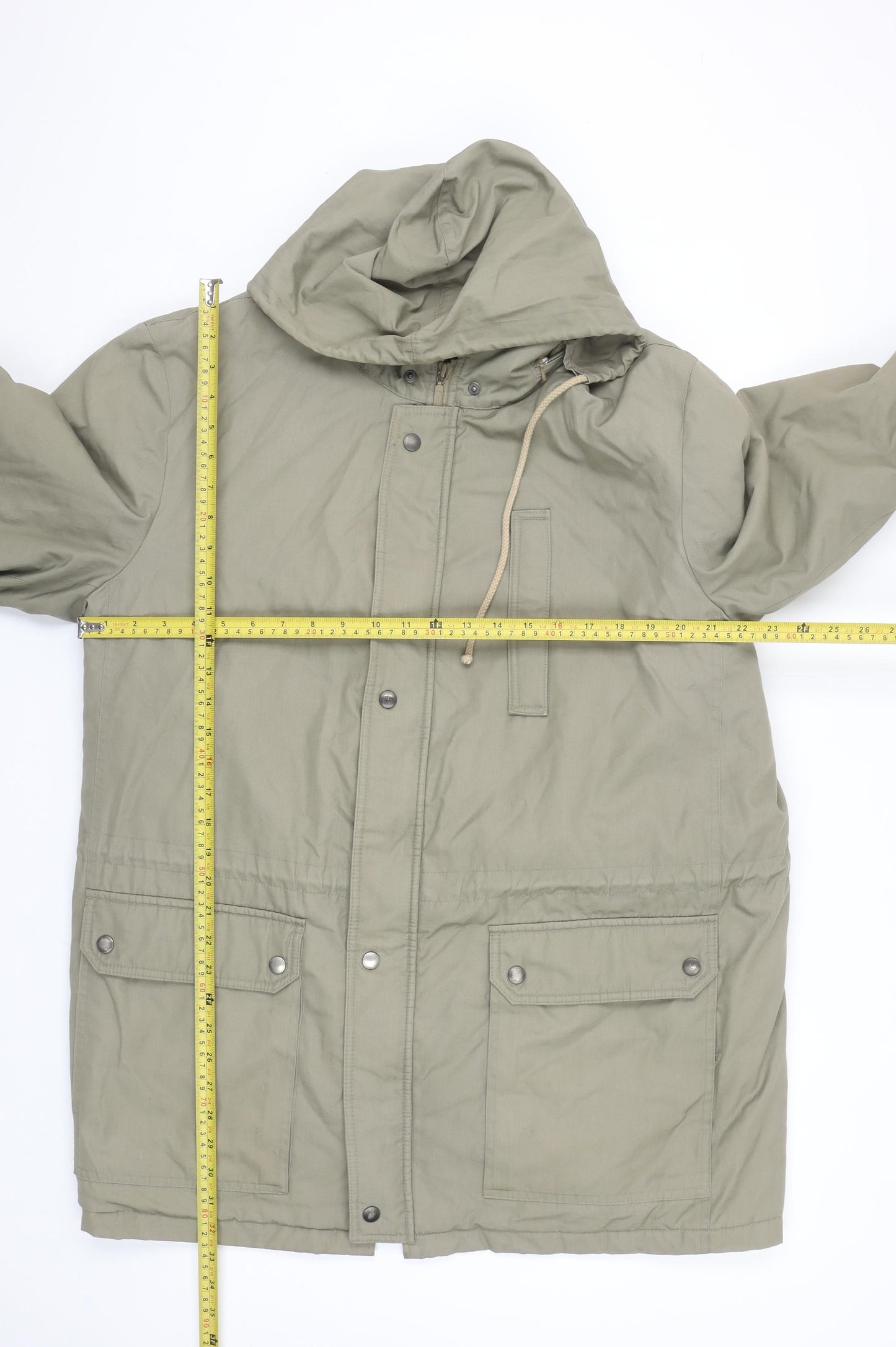 Rikson Touring Men’s Green Parka Jacket Size 54 Regular Fit Hooded